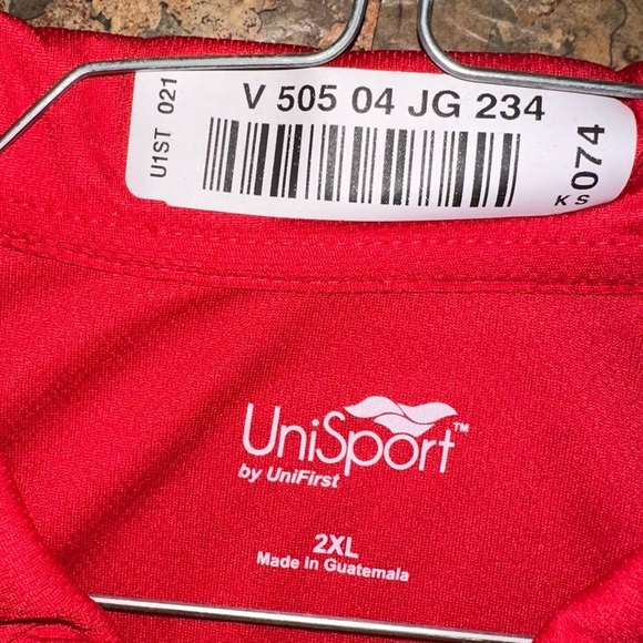 Coca Cola Abarta Beverages Men’s Red Gray Polo Uniform Shirt Size 2XL - Picture 4 of 5